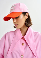 Jomato Shirt with Elongated Collar in Pink
