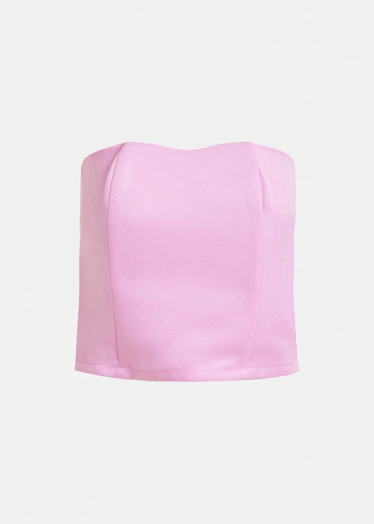 Juchini Bustier Top in Pink