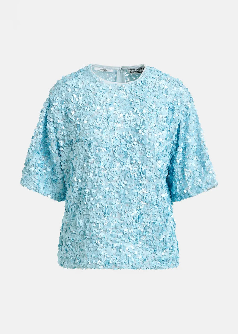 Juli Sequin-Embellished Top in Lake View