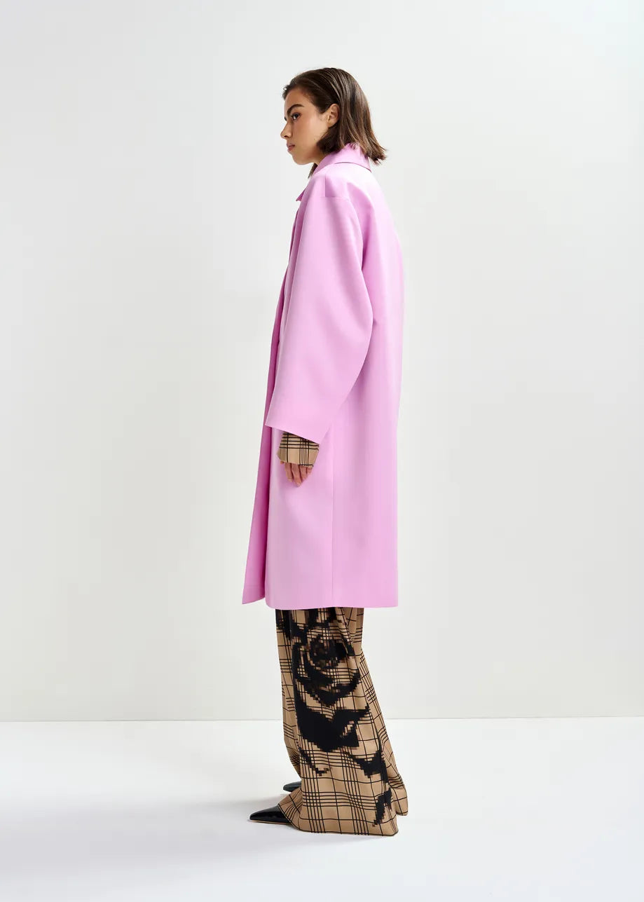 Junta Oversized Coat in Pink
