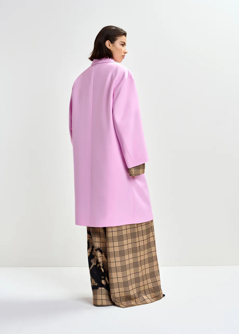Junta Oversized Coat in Pink