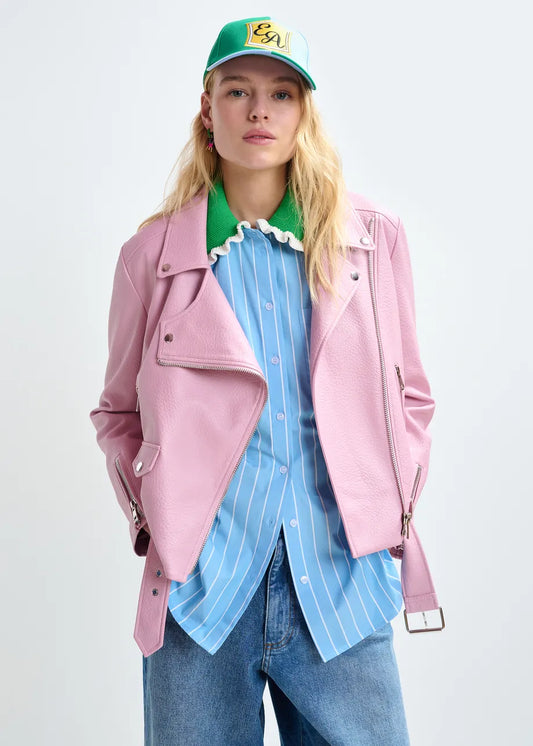 Biker Jacket in Pink