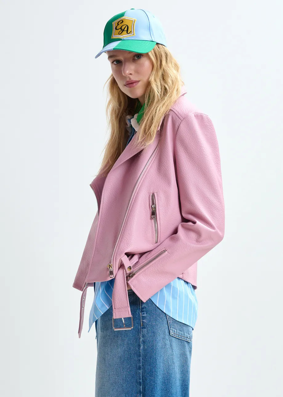 Biker Jacket in Pink
