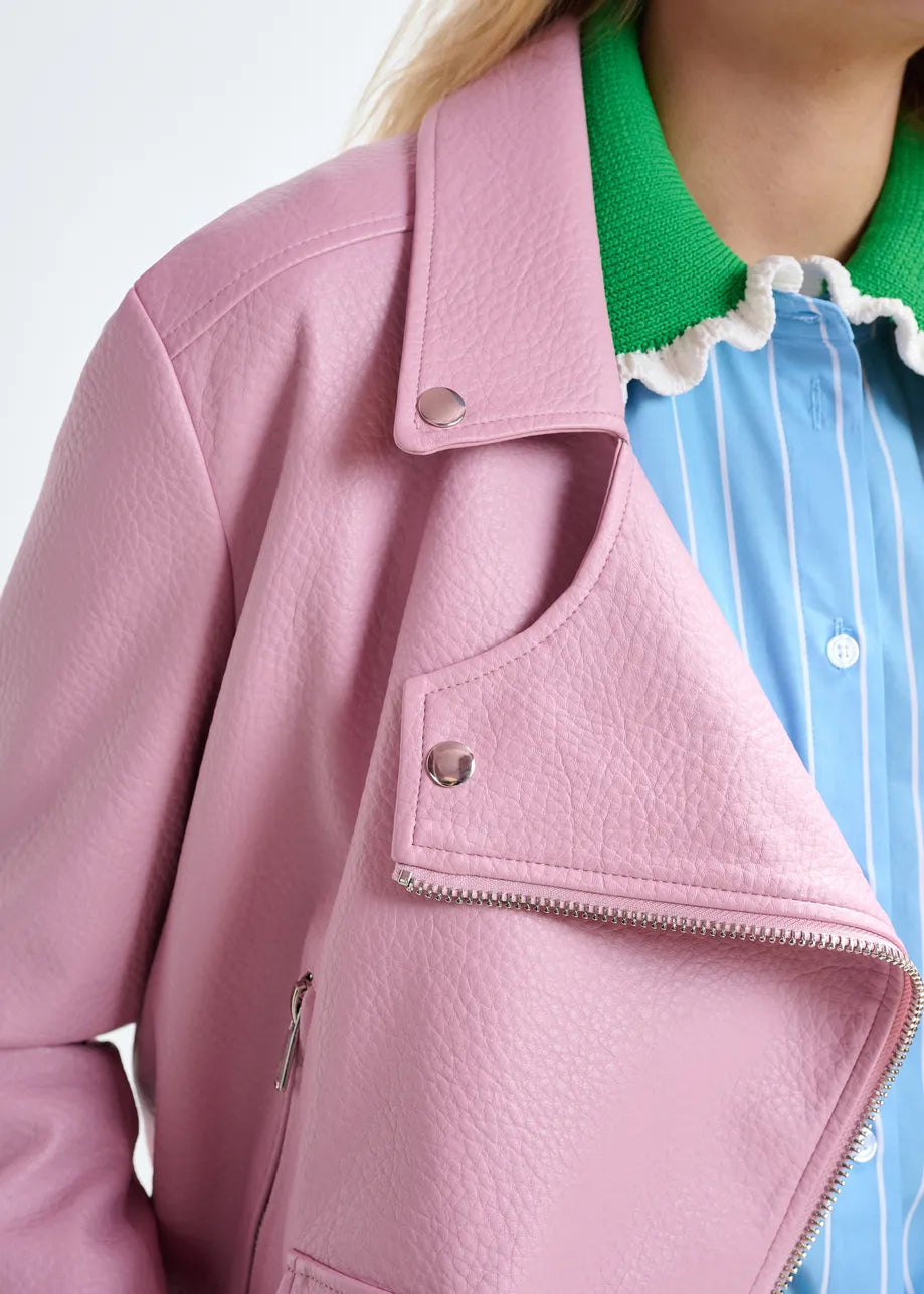 Biker Jacket in Pink