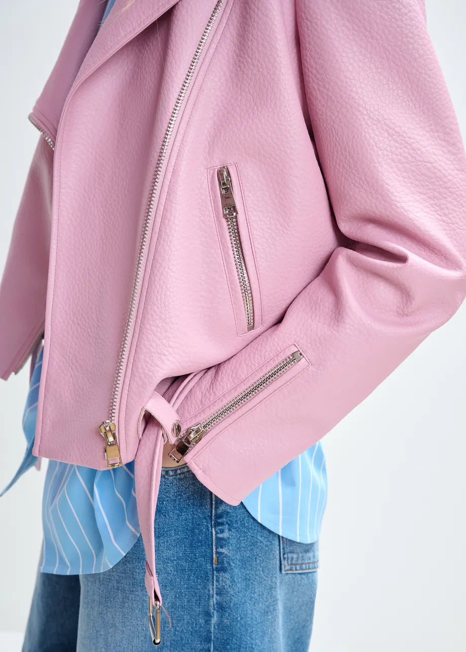 Biker Jacket in Pink
