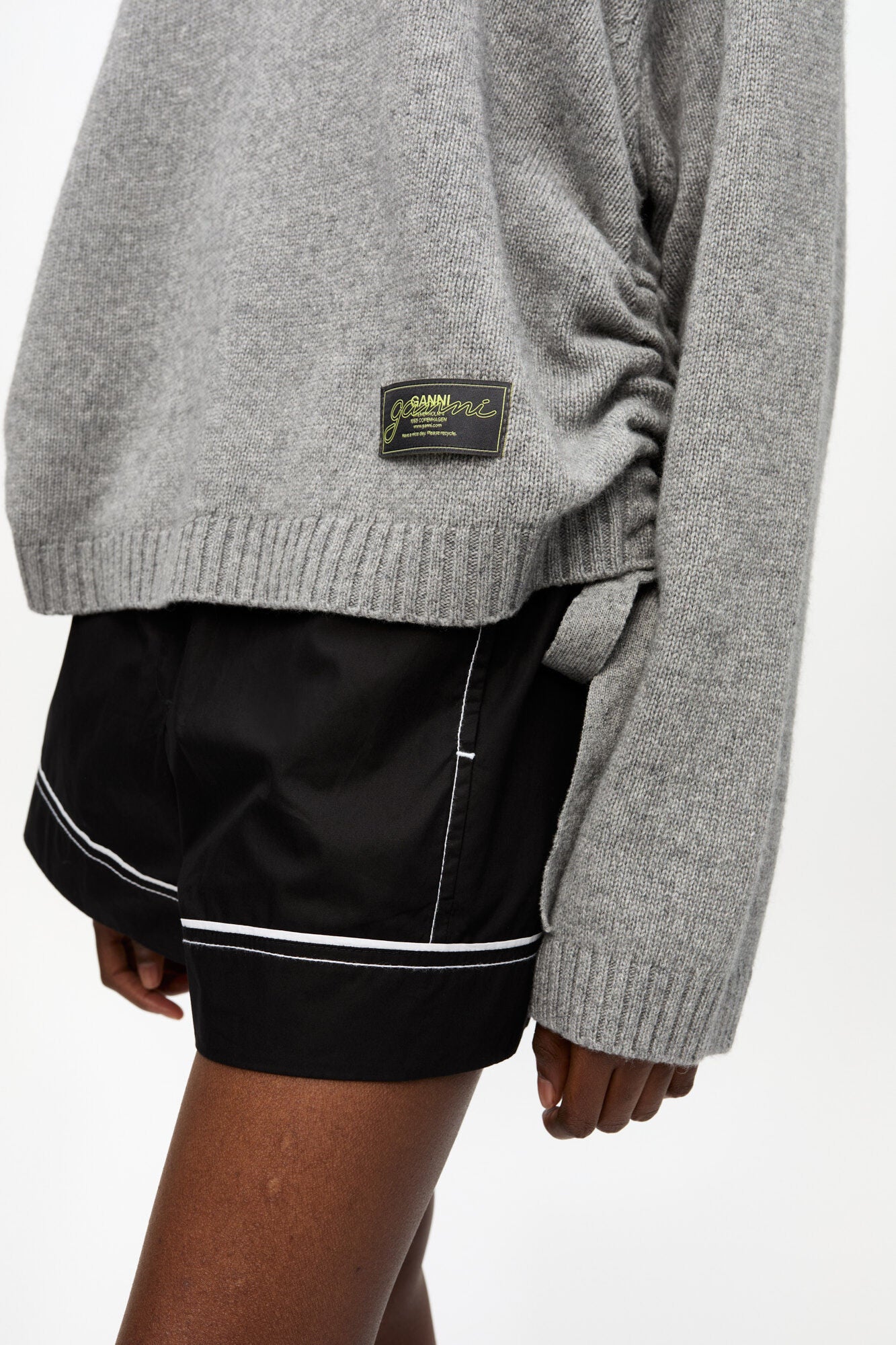 Future Mixed Wool Oversized Jumper in Grey