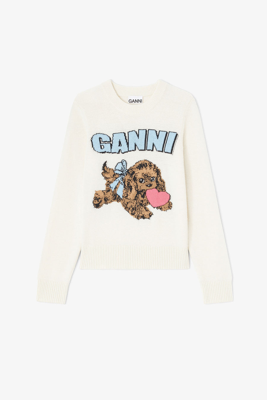 Puppy Wool Jumper in Ivory