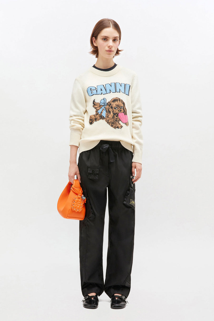Puppy Wool Jumper in Ivory