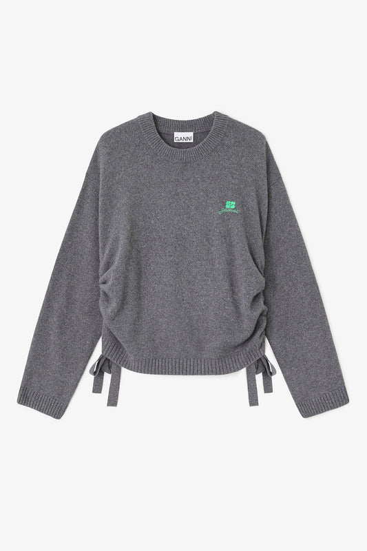 Wool Mix Jumper in Grey