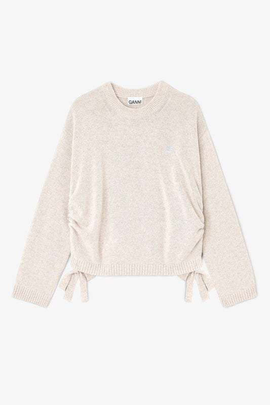 Wool Mix Jumper in Beige