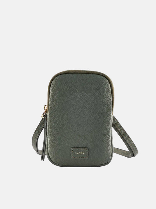 Cassia Phone Bag in Dark Green
