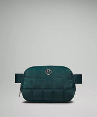 Everywhere Belt Bag in Quilted Teal Velour