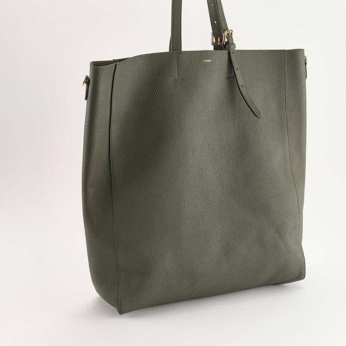 Panama OverSized Shopper Bag in Dark Green