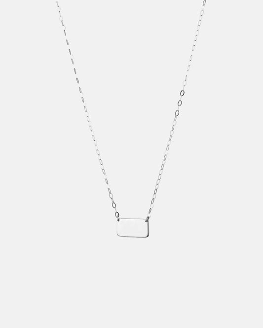 Landscape Slip Necklace in Silver