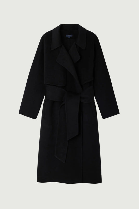 Stanisla Cashmere Coat in Black