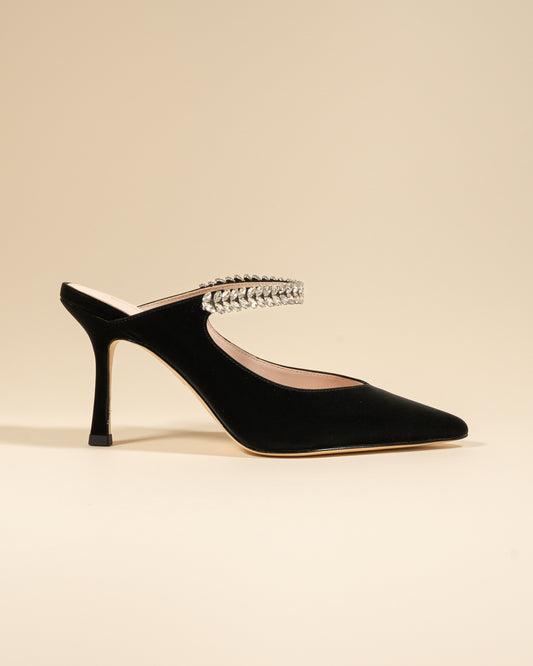 Harper Pointy Toe Heels in Black