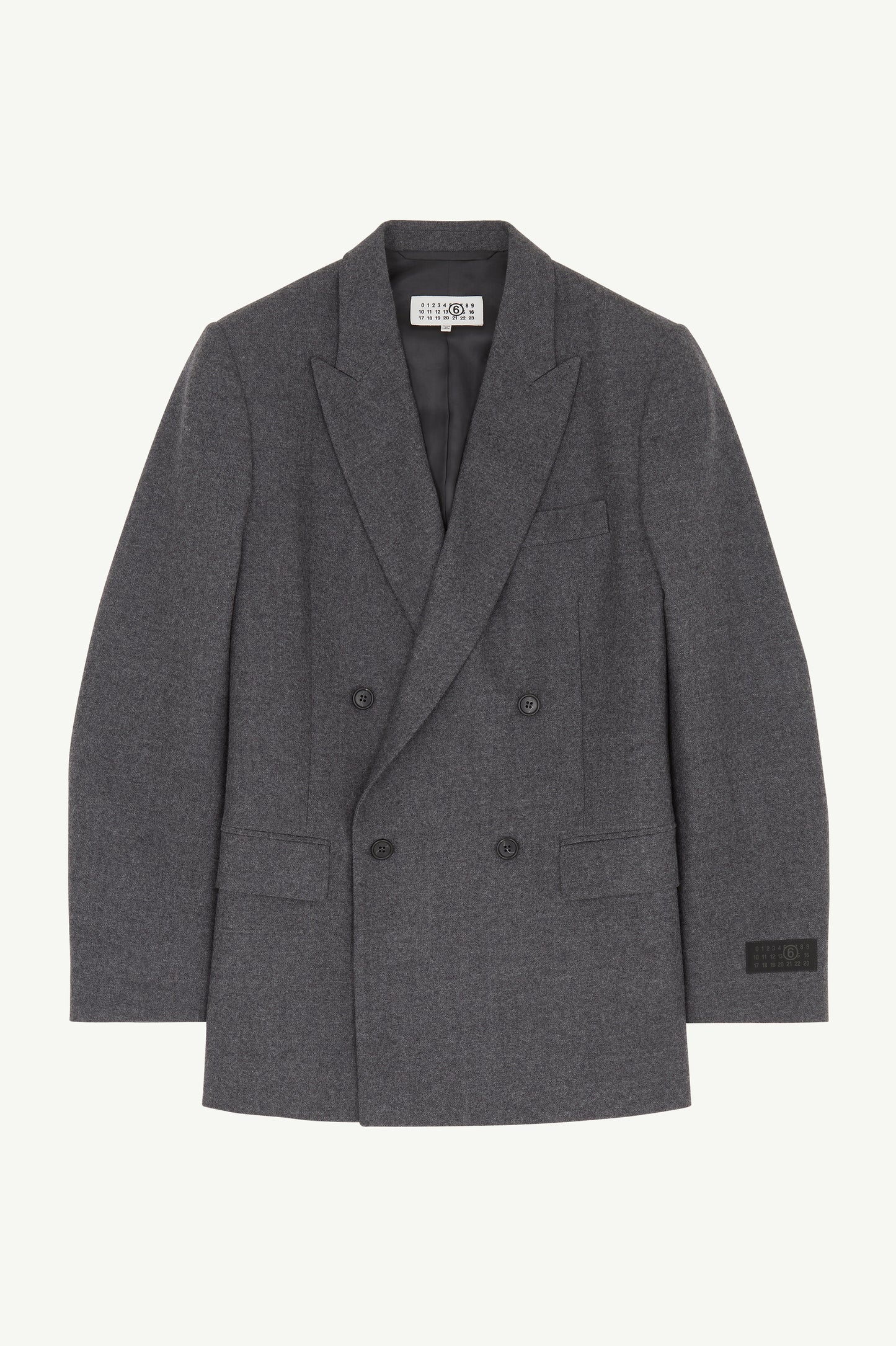Wool Blazer in Dark Grey