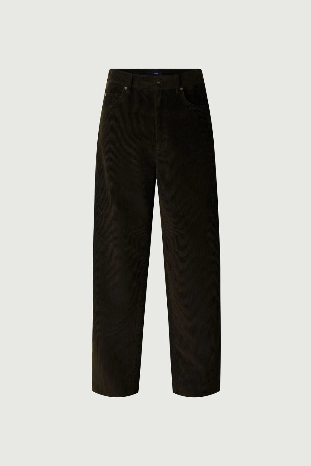 Gunther Corduroy Trousers in Ebony