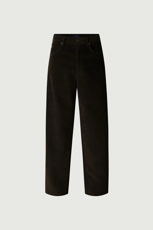 Gunther Corduroy Trousers in Ebony