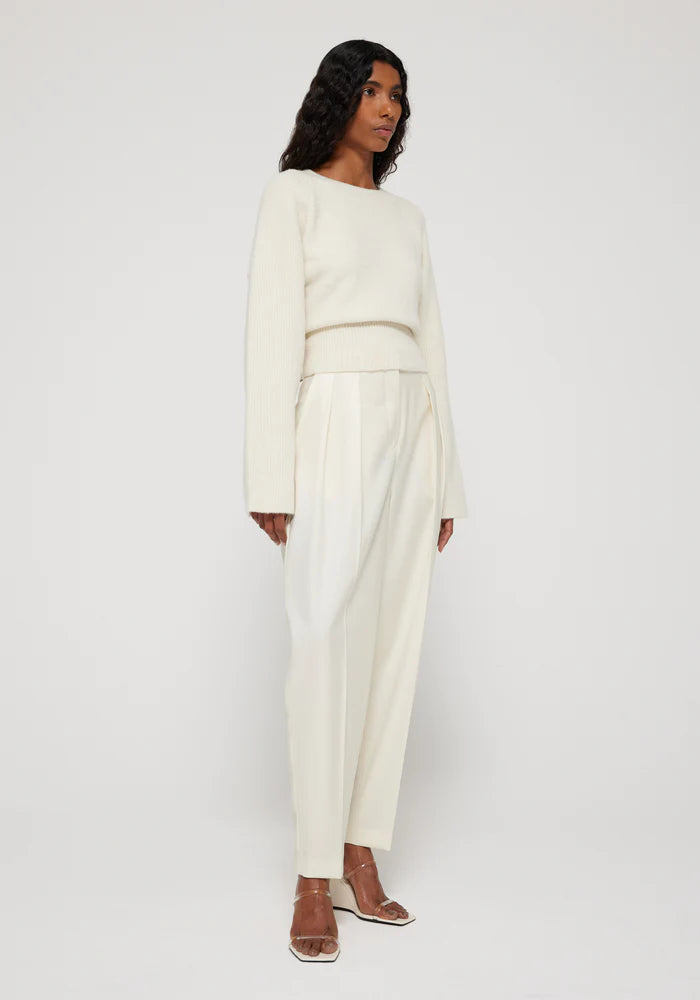 DOUBLE PLEAT TAILORED TROUSER - ROHE