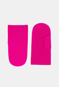 Pan Mittens in Neon Pink