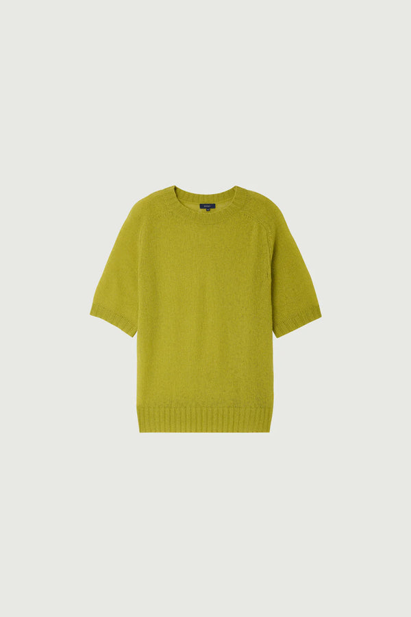 Betina Short-Sleeved Knit Jumper in Absinthe