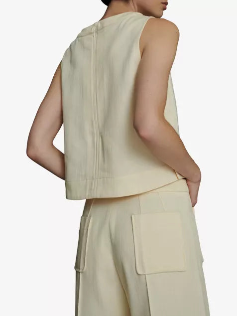 Pampa Sleeveless Top in Cream