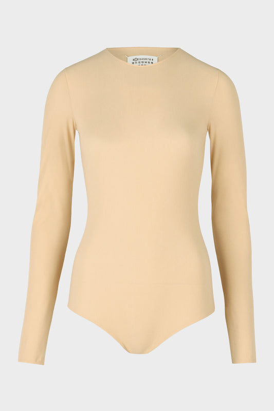 Technical Jersey Bodysuit in Skin