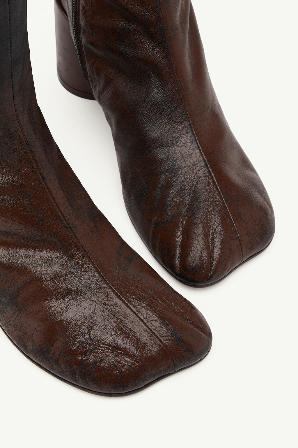 Anatomic Block Heel Boots in Black