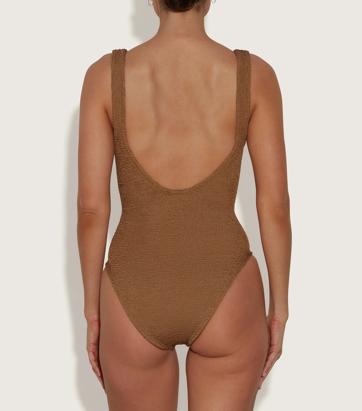 SADIE SWIM METALLIC COCOA - HUNZA G