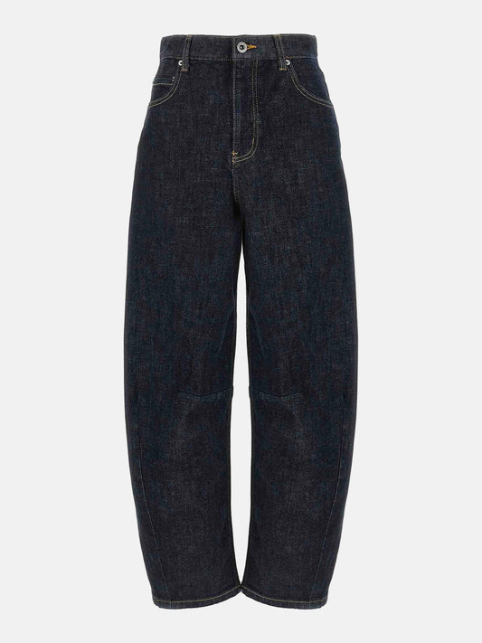 Barrel Leg Jeans in Indigo