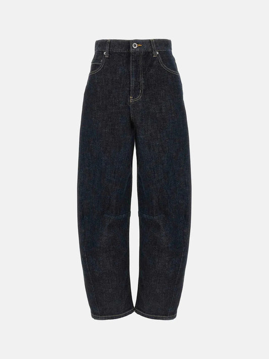 Barrel Leg Jeans in Indigo
