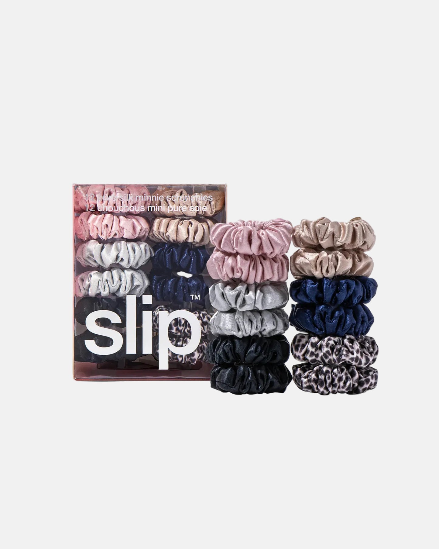 Pure Silk Minnie Scrunchies Classic Set Of 12
