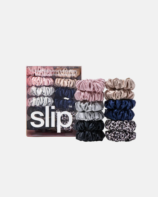 Pure Silk Minnie Scrunchies Classic Set Of 12