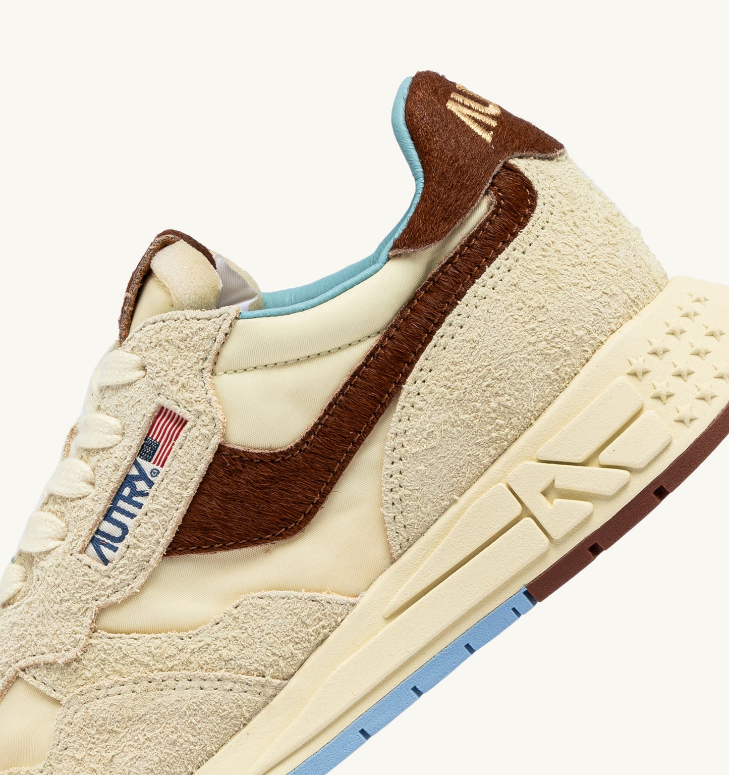 Reelwind Low Sneakers in Brown and Nut Nylon Suede