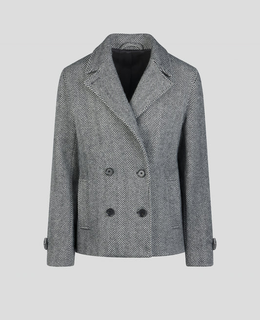 Saoirse Coat in Black and White