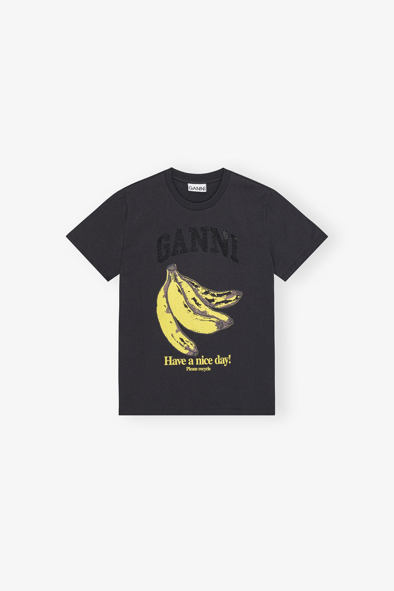 Black banana graphic t-shirt - Ganni