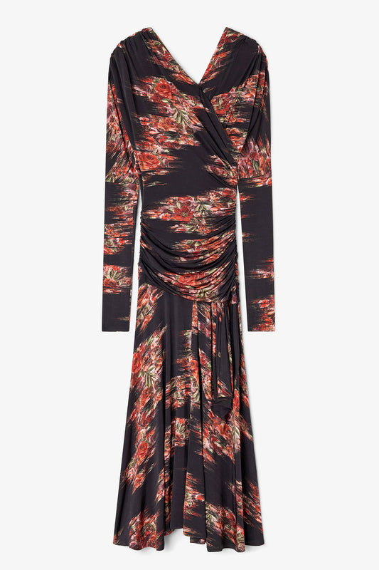Floral Ruched Dress