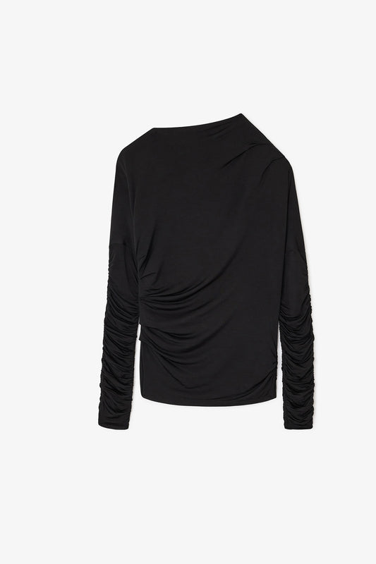 Ruched Top in Black