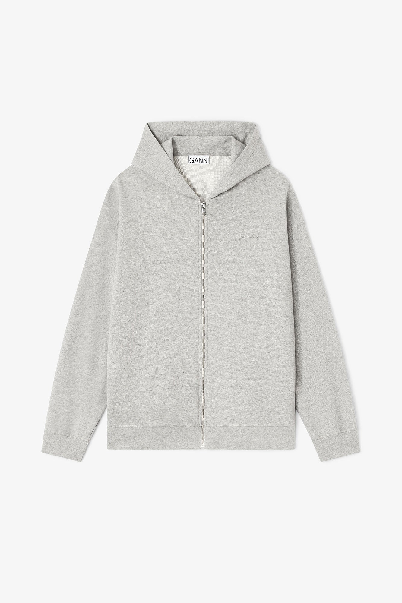 Teddy Zip Hoodie in Grey