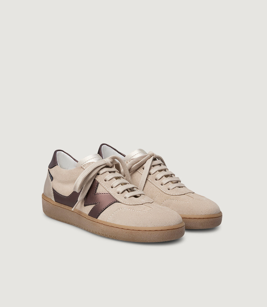Taylor Sneaker in Taupe Suede