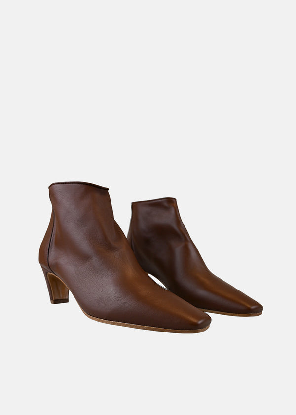Pointed Toe Ankle Boot in Chocolate