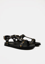 Gladiator Sandals in Black