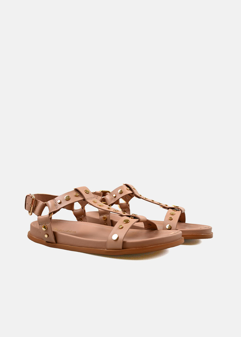Gladiator Sandals in Nude