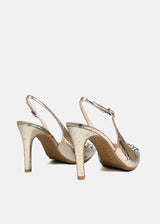 Rukito Heels in Gold