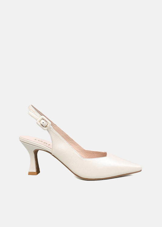 Juco Kitten Heels in Cream