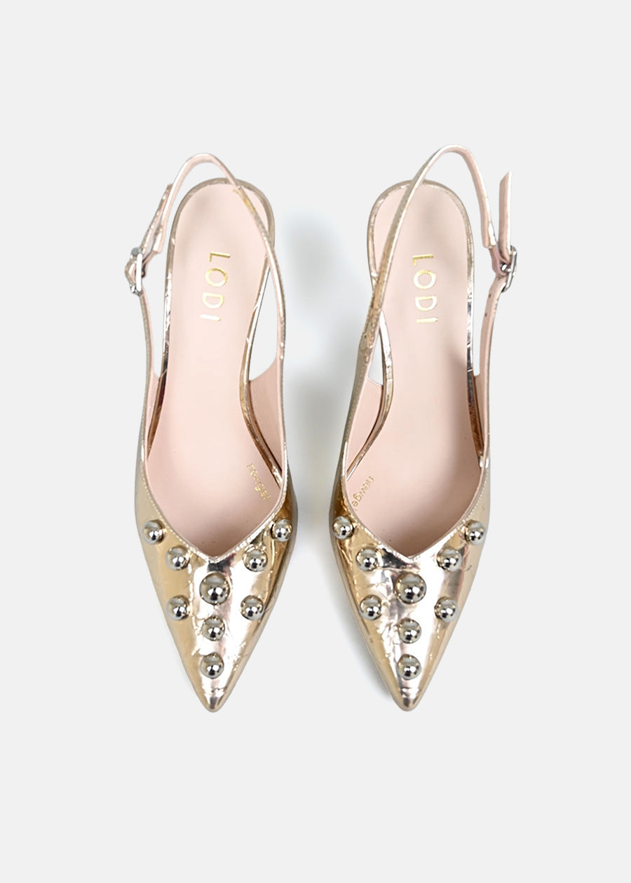 Rukito Heels in Gold