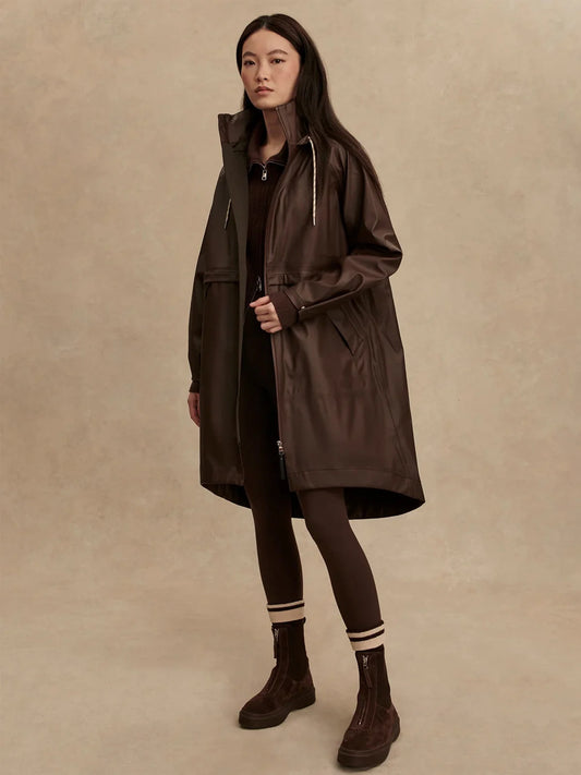 Kirsten Raincoat in Dark Truffle