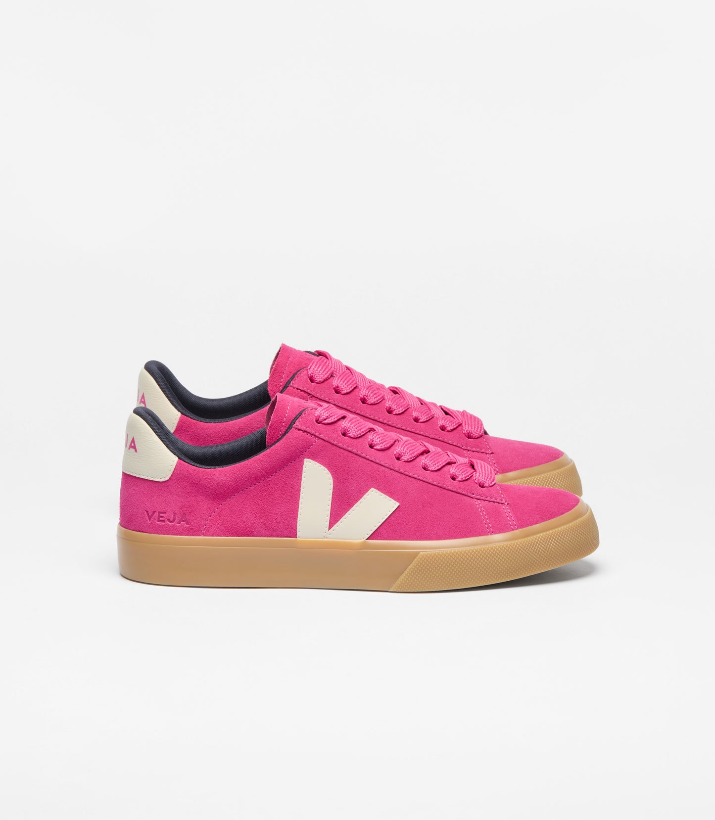 Campo Bold Suede Sneakers in Pink Pierre Natural
