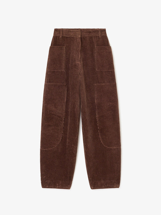 Seersucker Corduroy Pants Chicory Coffee